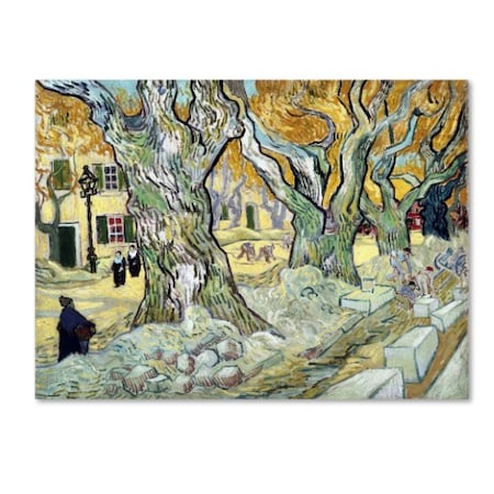 Vincent Van Gogh 'The Road Menders' Canvas Art,24x32